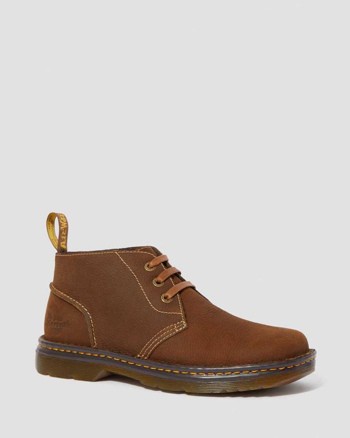 Dr Martens Mens Sussex Slip Resistant Chukka Ankle Boots Brown - 12576MUIZ